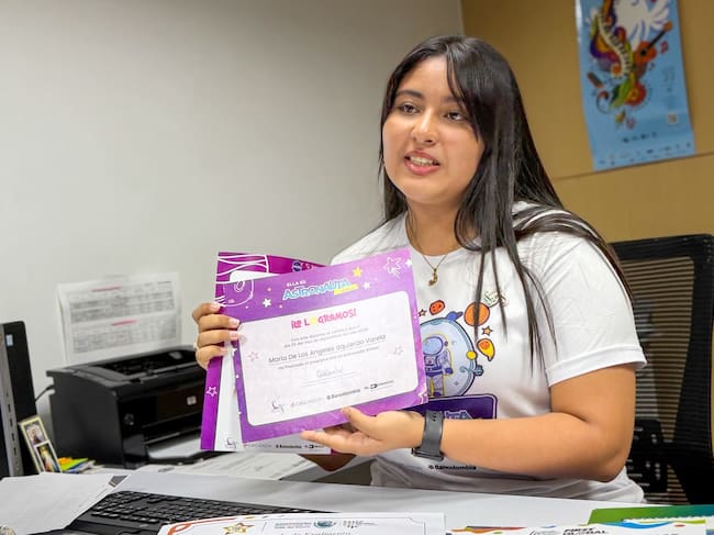 María de los Ángeles Izquierdo, estudiante de la Institución Educativa María Antonia Penagos, sede Megacolegio de Palmira, Valle, fue seleccionada para representar a Colombia en la Misión SHAKTHISAT 2026.
