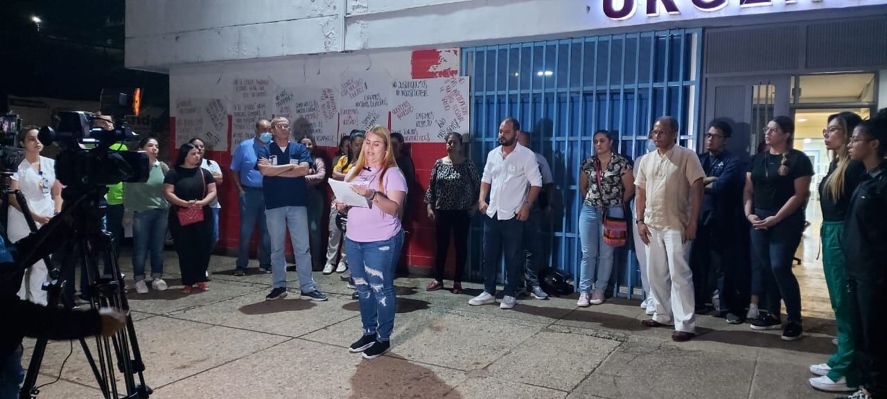 Protesta médicos Andes- foto cortesía