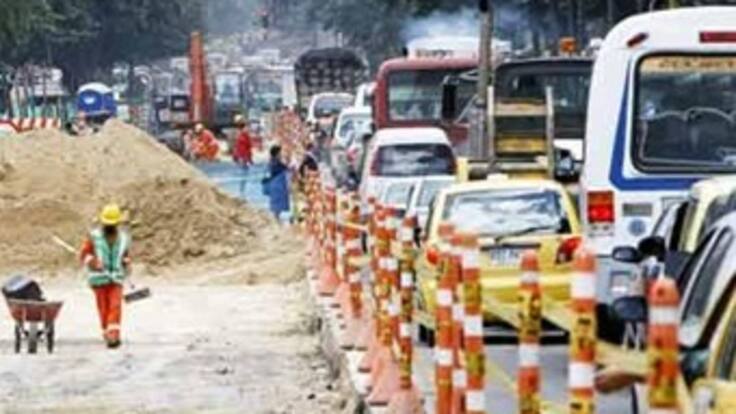 170 frentes de obra dificultan la movilidad en Bogotá