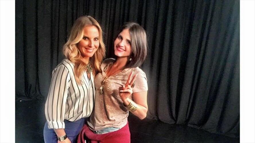 Astrid Rivera con Kate del Castillo. Foto: La W