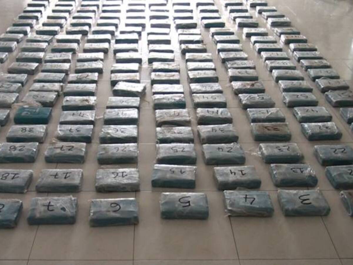 La Policía de Sucre incautó más de 200 kilos de cocaína