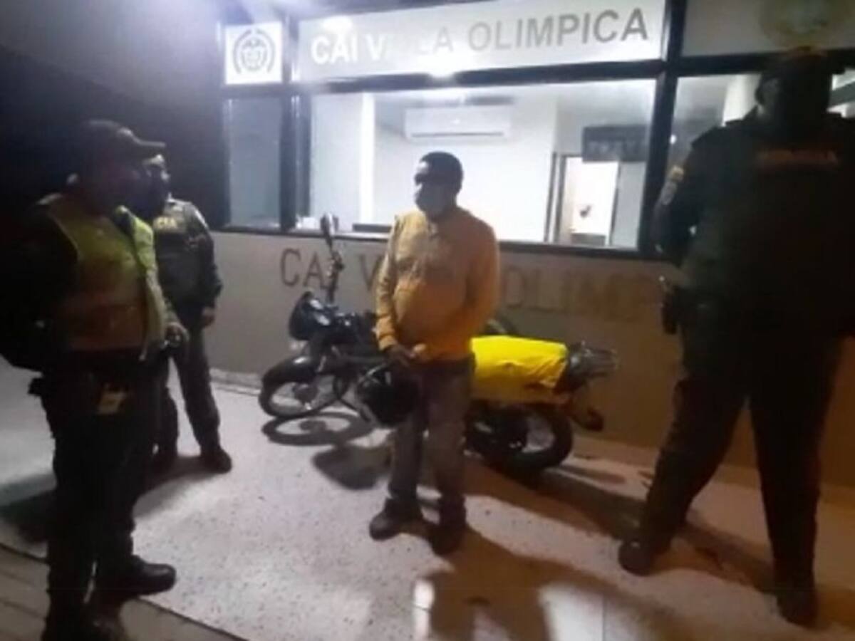 Policía recuperó motocicleta robada tras una persecución en Cartagena