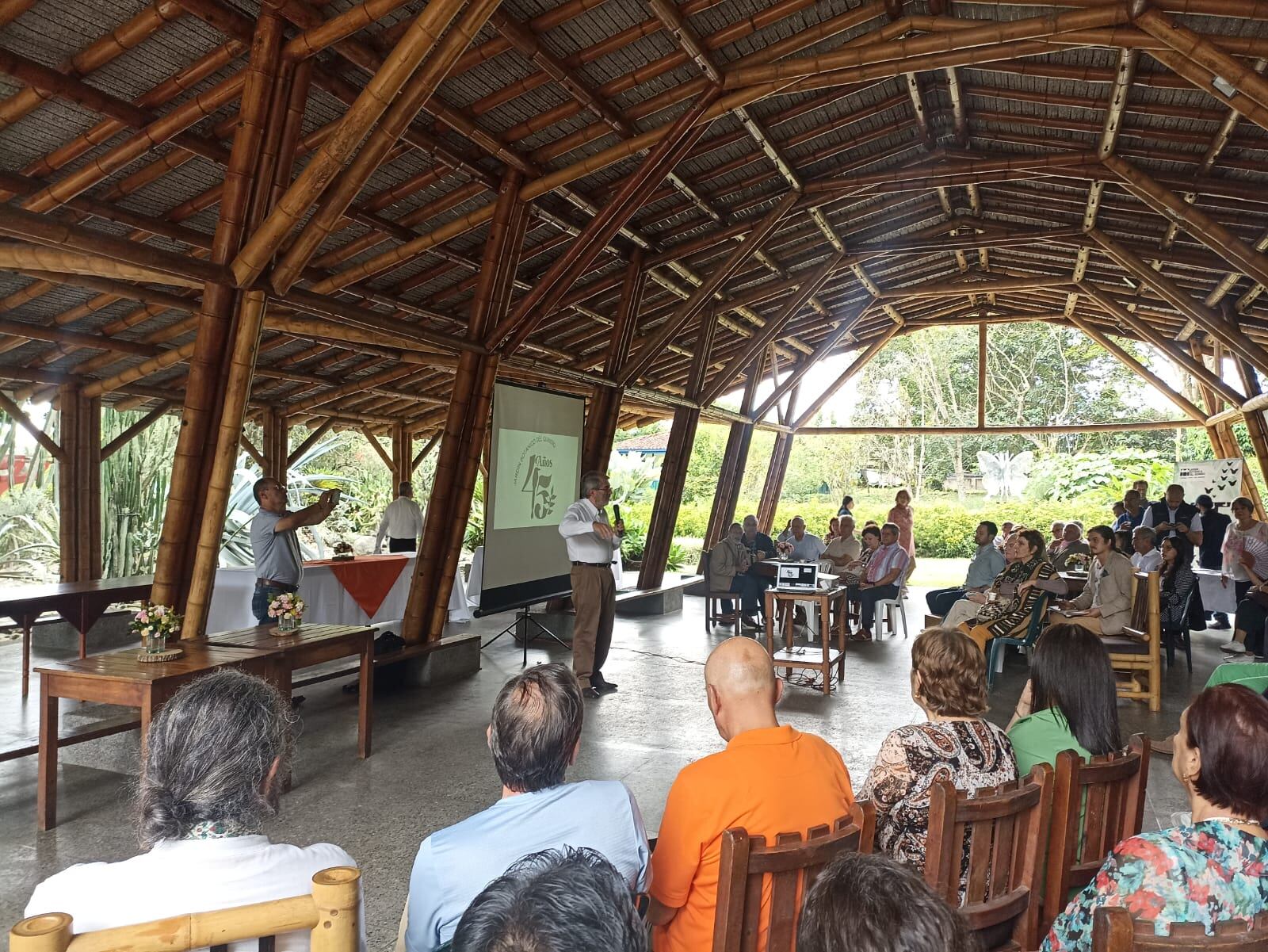 45 años del Jardín Botánico del Quindío su fundador Alberto Gómez Mejía. Foto Adrián Trejos