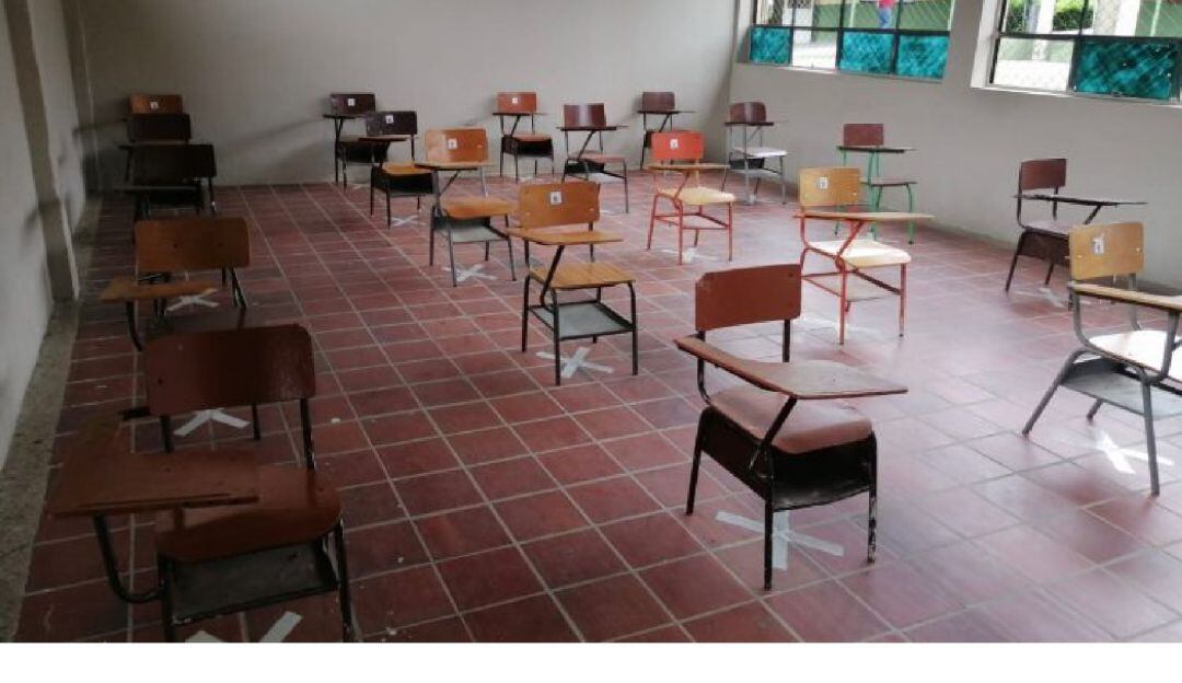 Aula de clase en el Tolima