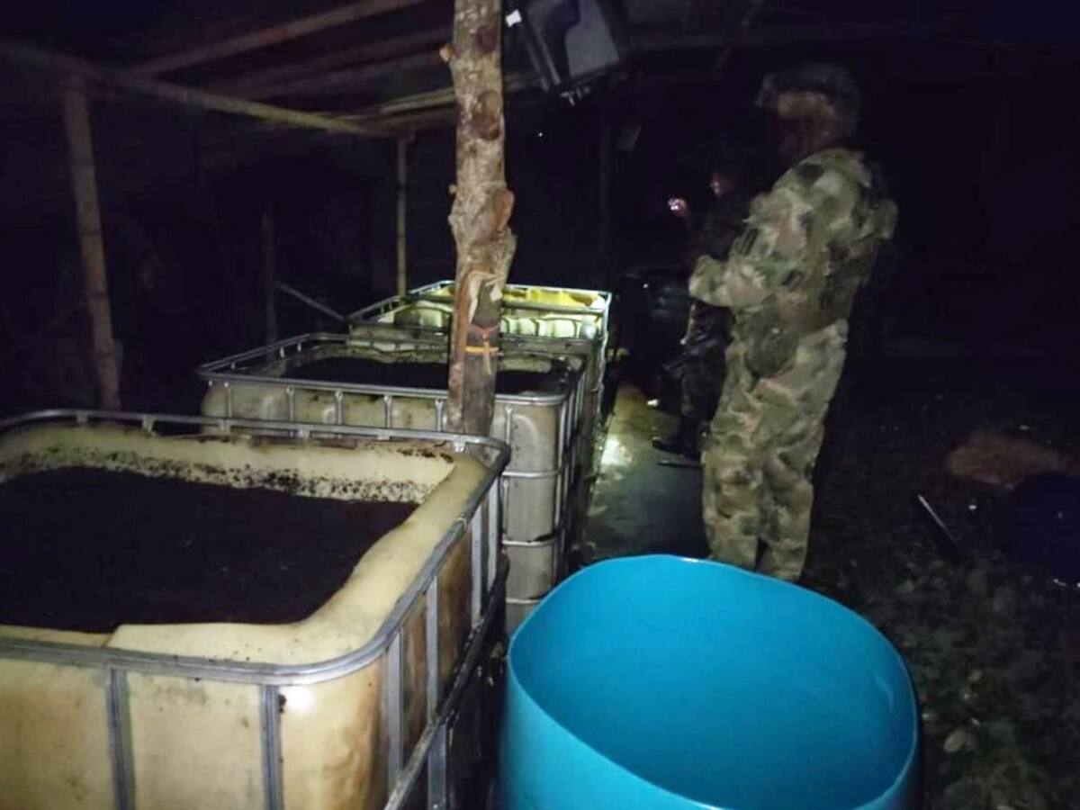 Destruido megalaboratorio de las disidencias de las Farc en el norte del Cauca