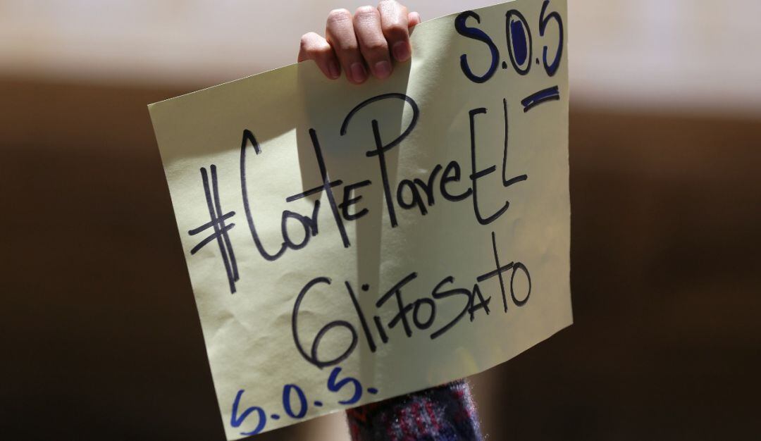 Por ahora frena el uso del glifosato en las aspersiones aéreas