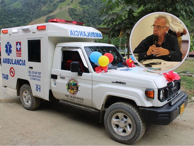 Ministro Iván Velásquez reaccionó a la entrega de ambulancia del EMC en el Cauca. Cortesía.