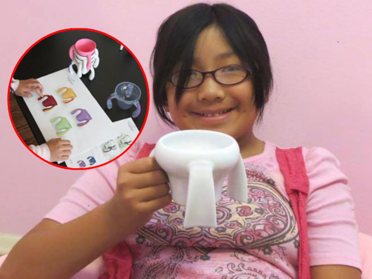 A los 9 años inventó una taza para ayudar a su abuelo con Parkinson y hoy es millonaria