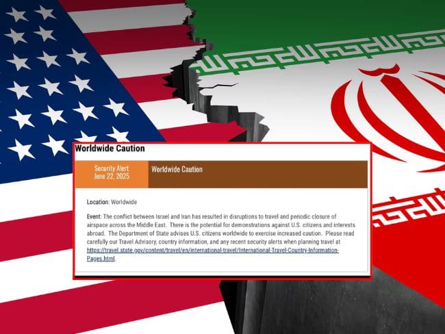 Estados Unidos lanza alerta de seguridad mundial tras ataque a Irán