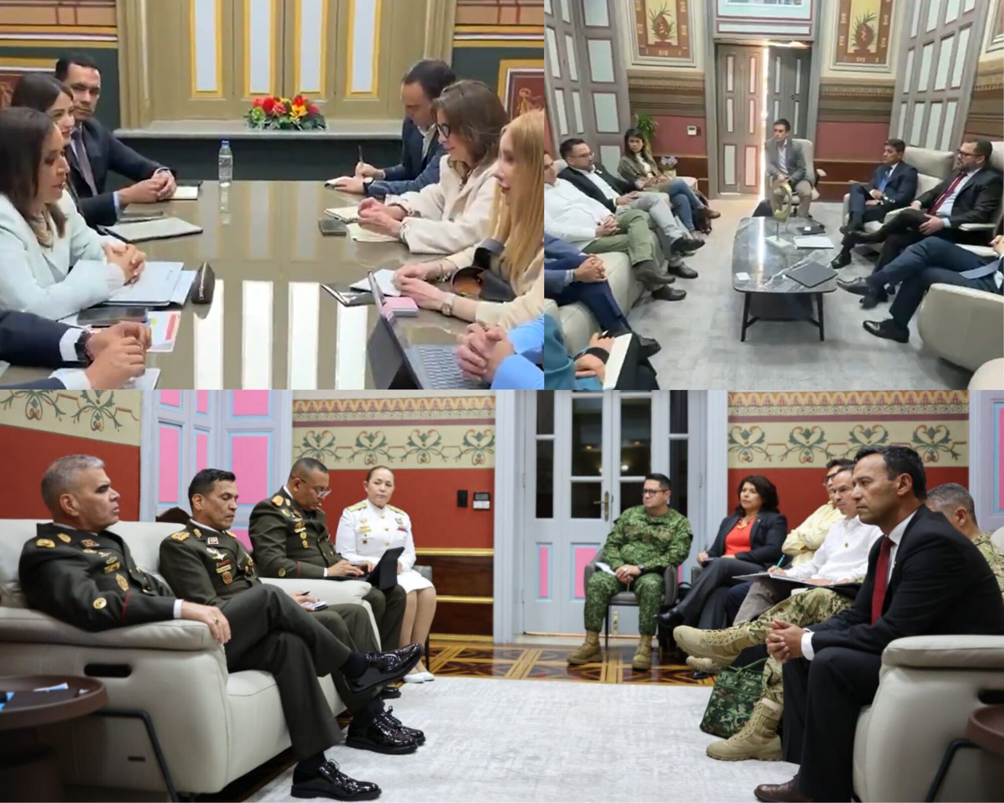 El encuentro entre varios miembros del gabinete colombiano y venezolano ocurrió luego de la sorpresiva cancelación del encuentro entre los presidentes Gustavo Petro y Delcy Rodríguez.
(Foto:   Cortesía /Caracol Radio)