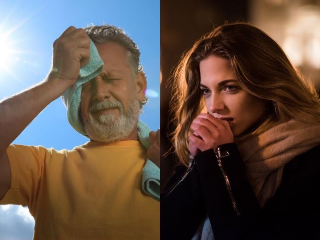 Persona con frío, persona con calor, imagen de referencia (Getty Images).