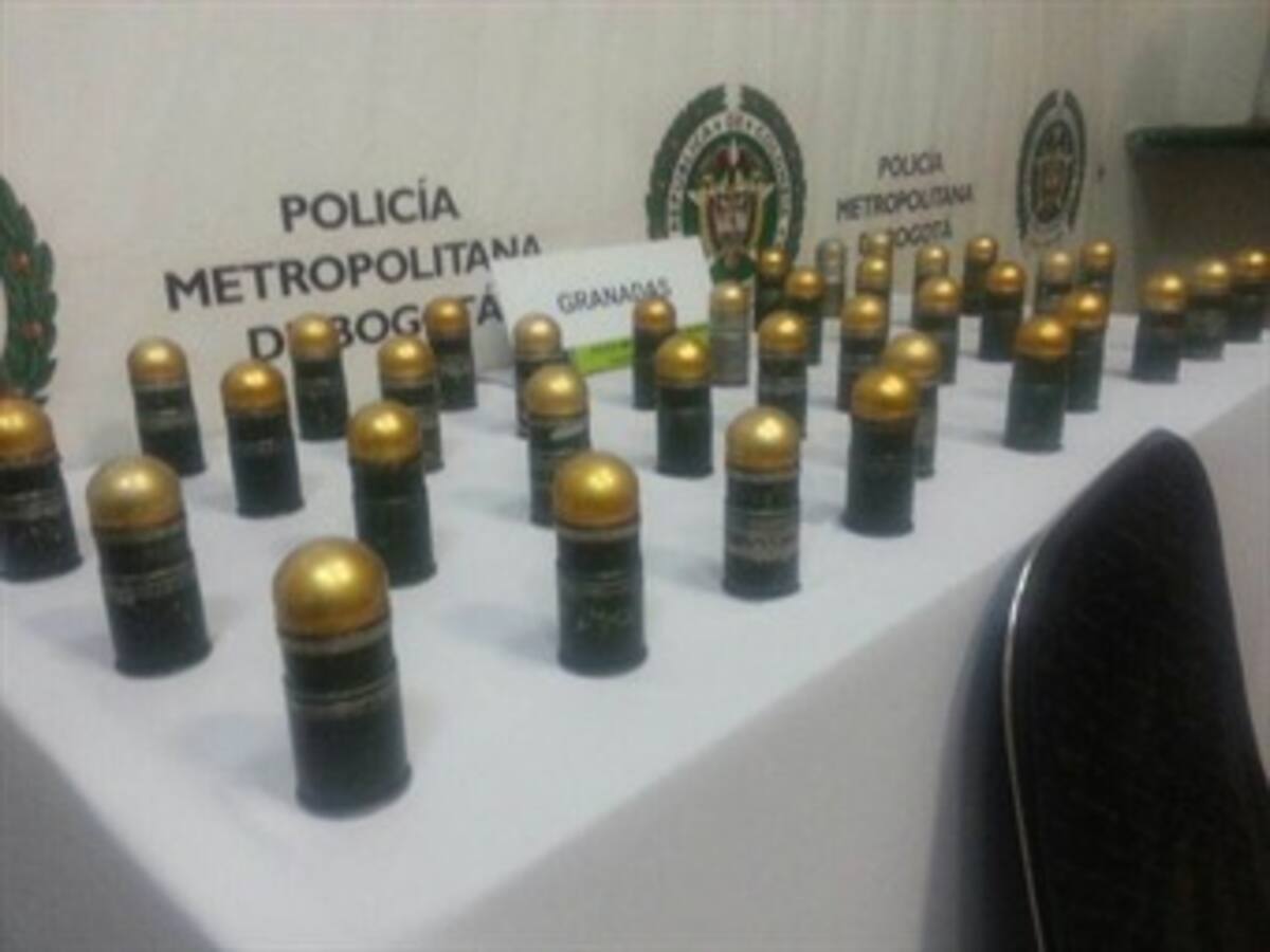 Incautan material de guerra en la Terminal de Transporte de Bogotá