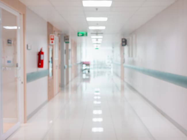Abstract blur beautiful luxury hospital interior for backgrounds