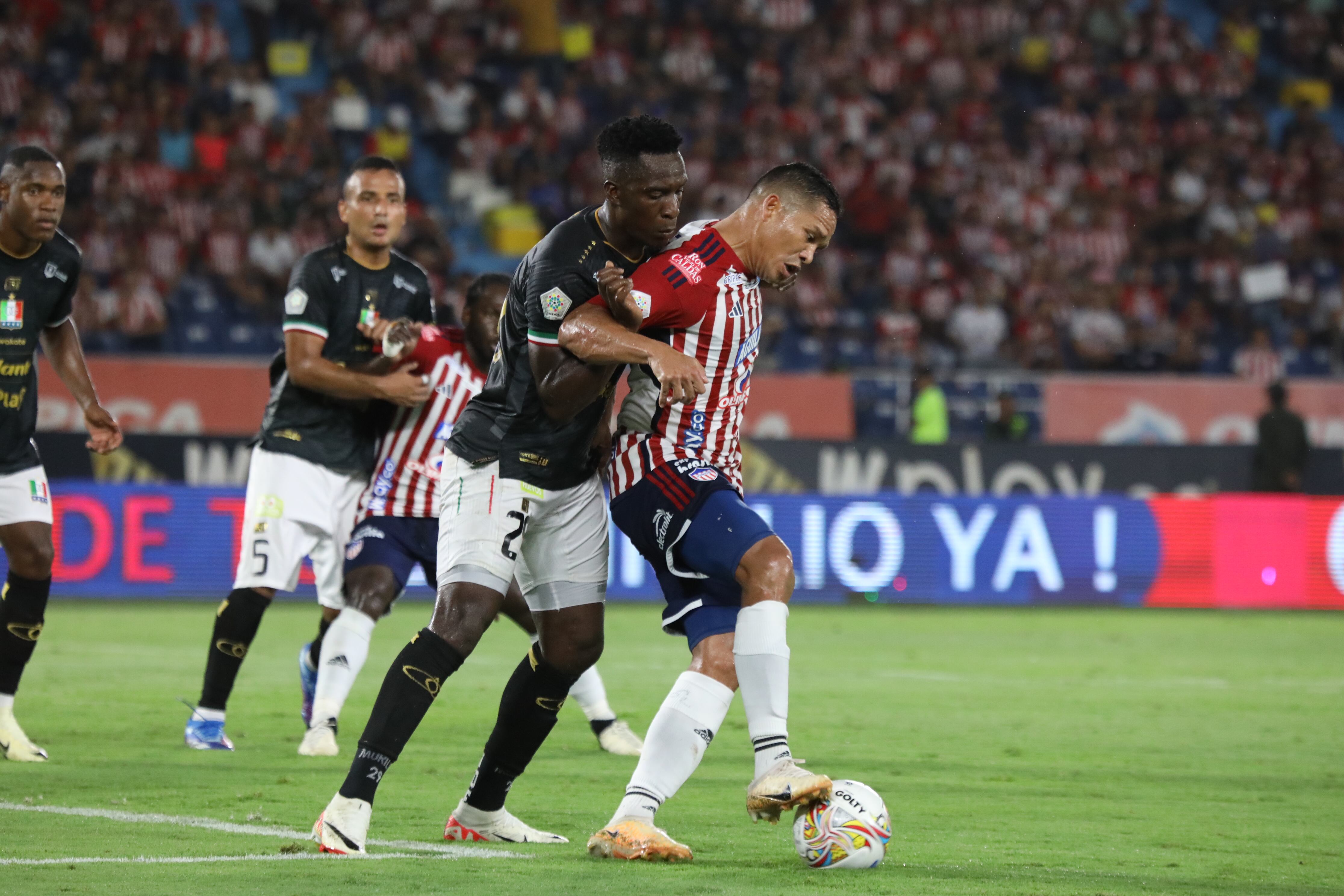En el Estadio Metropolitano Roberto Meléndez, el Junior de Barranquilla recibe al Once Caldas de Manizales, en un juego válido por la Liga de Colombia. (Colprensa - Jairo Cassiani)