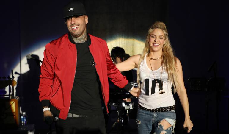 Nicky Jam y Shakira. 