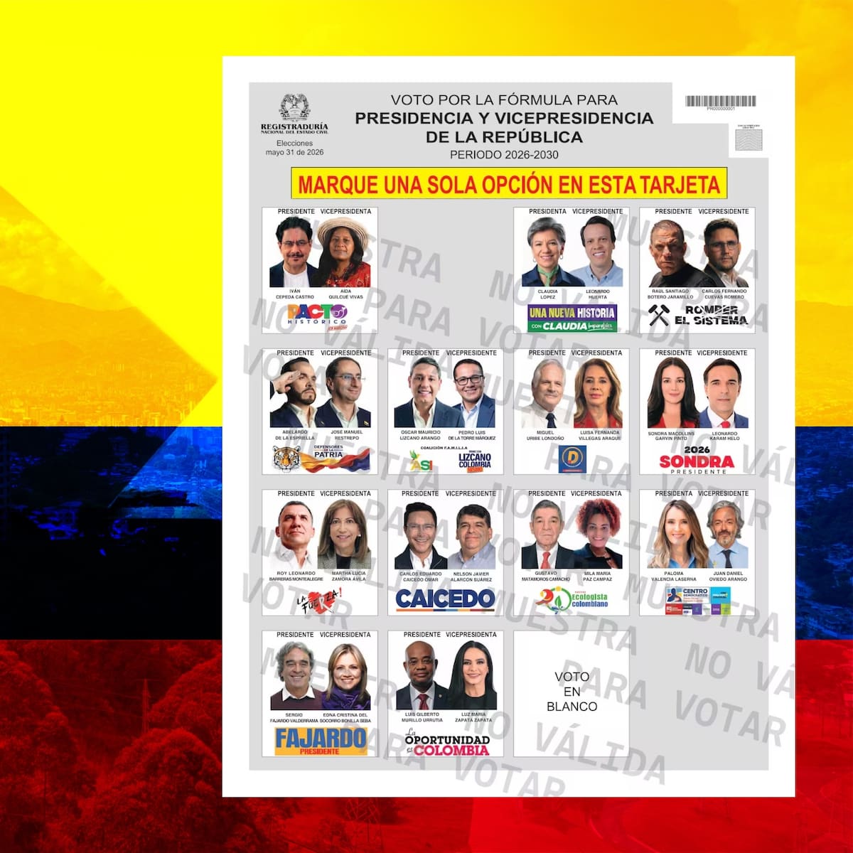 Colombia se alista para las elecciones presidenciales 2026