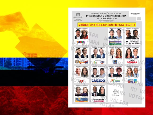 Imagen de referencia de elecciones Colombia y tarjetón. Fotos: Getty Images / Registraduría