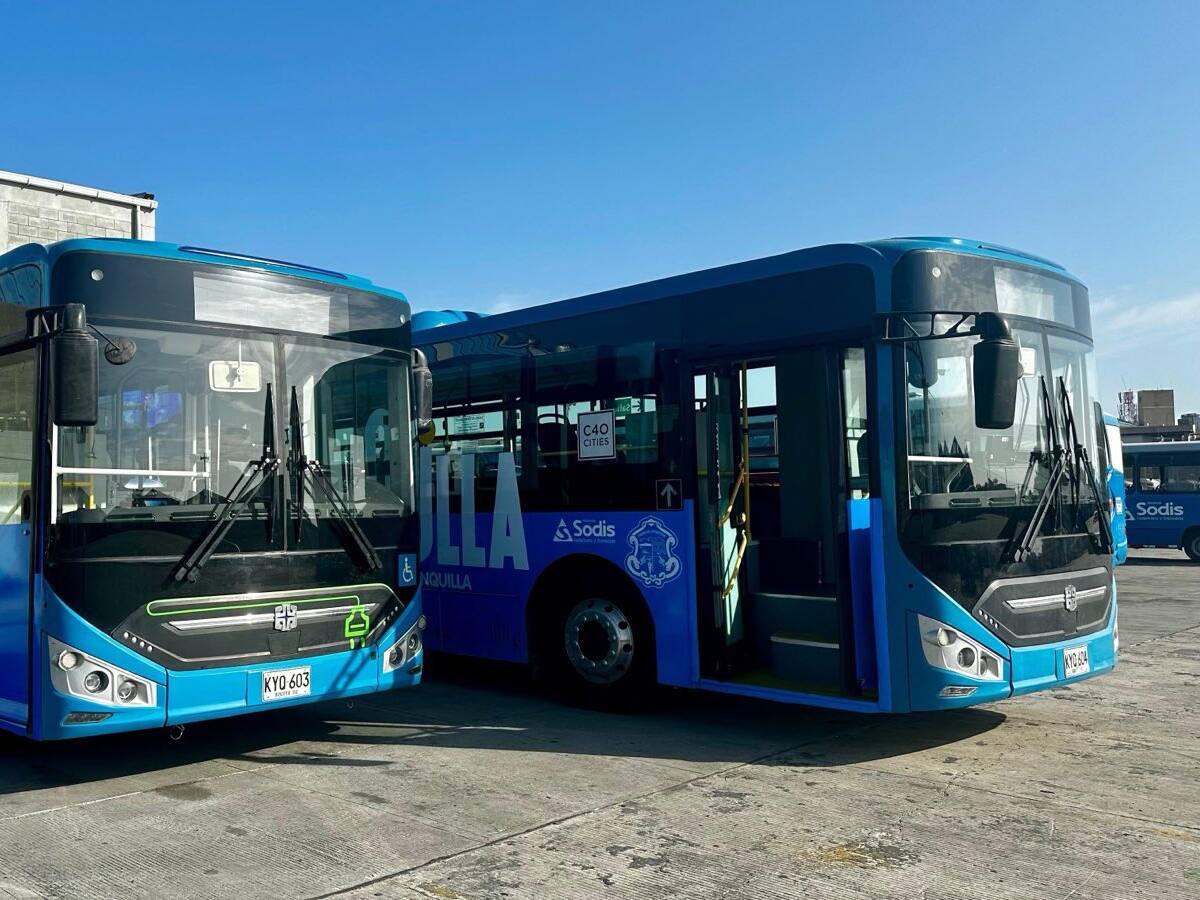 Inicia la circulación de los primeros buses eléctricos en Barranquilla: conozca su ruta