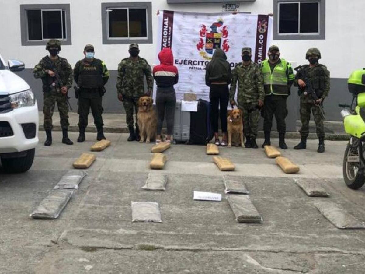 Capturan a personas transportando droga en vías del Tolima