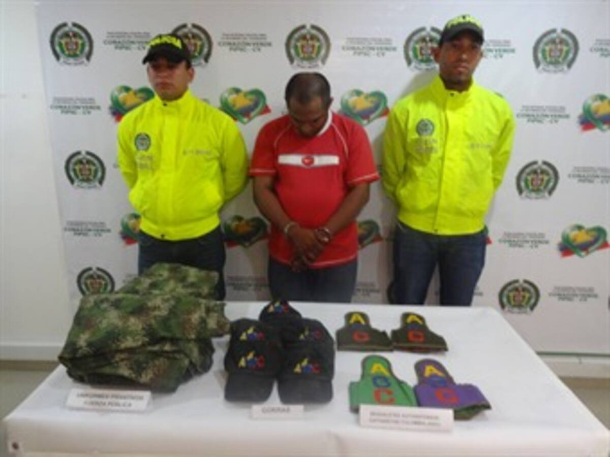 Capturan a reclutador de menores de las Autodefensas en los Montes de María
