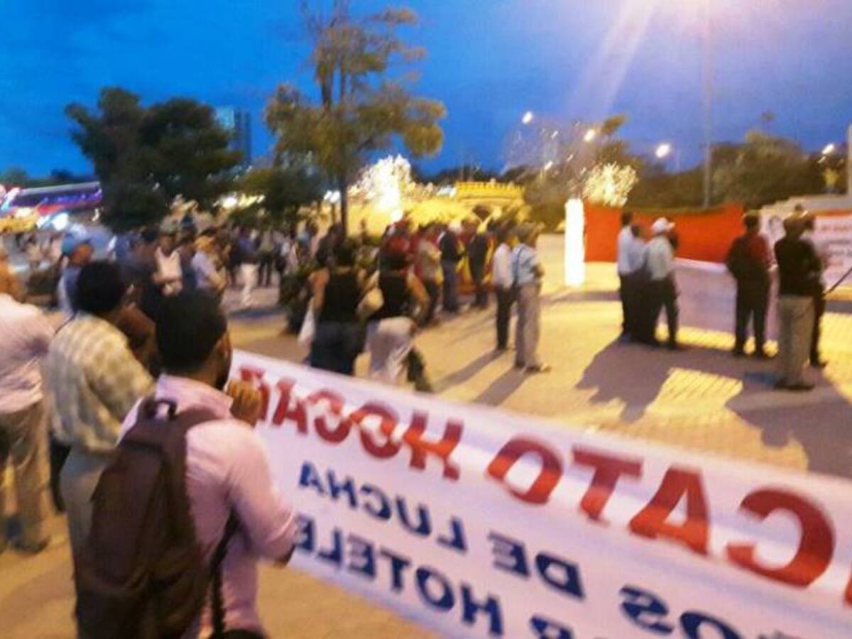Centrales obreras en Cartagena protestaron contra la reforma tributaria