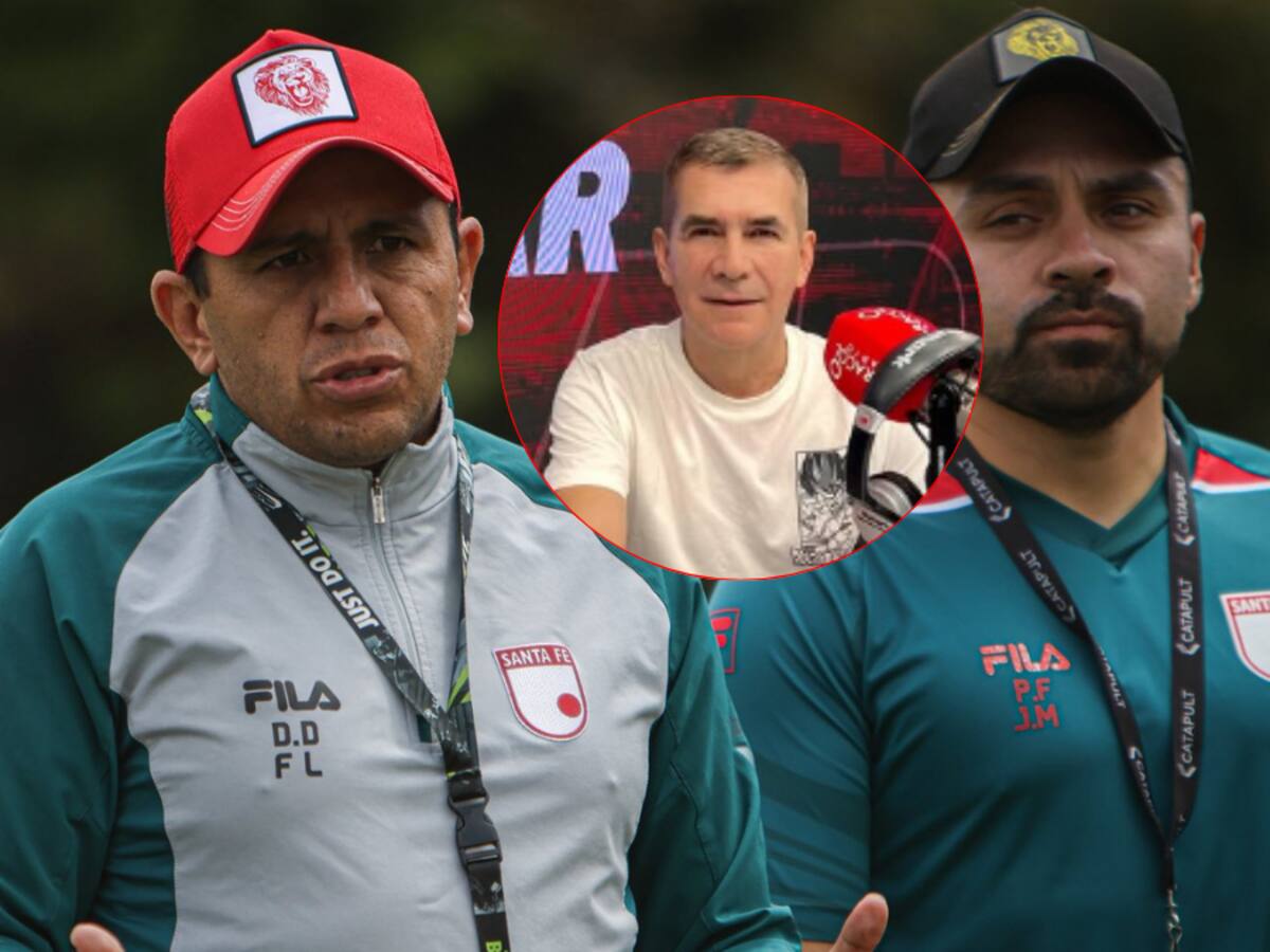 Diego Rueda sobre DT de Santa Fe: “Es el entrenador que PEOR dirige en Colombia”