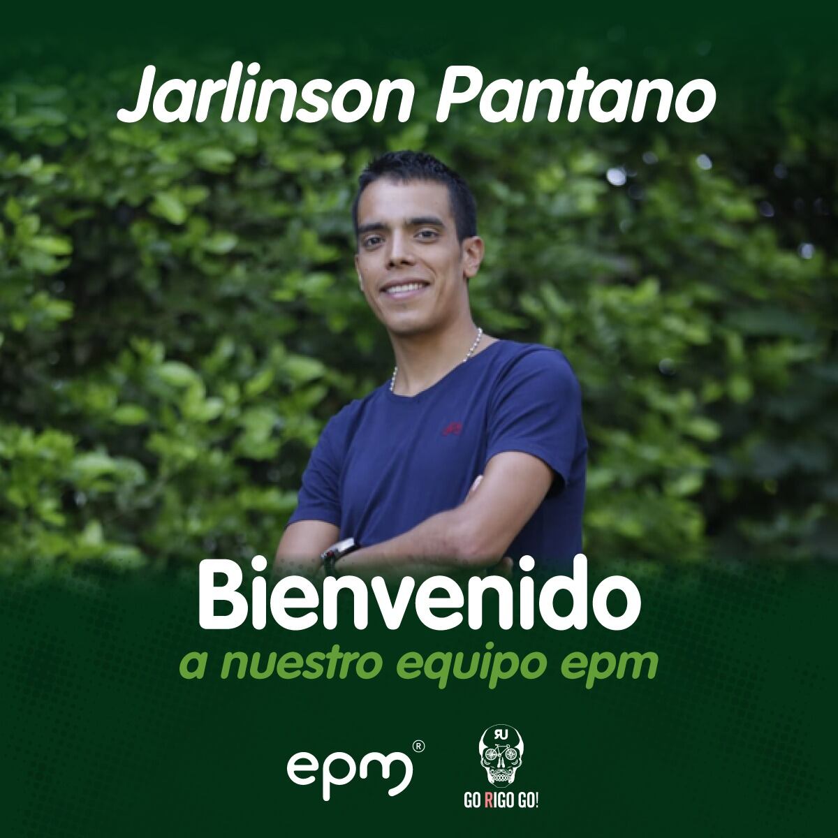 Jarlinson Pantano, nuevo ciclista del EPM / Twitter: @EPMCiclismo