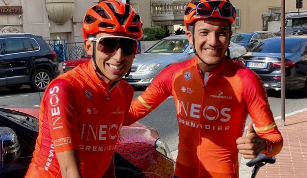 Egan Bernal y Richard Carapaz