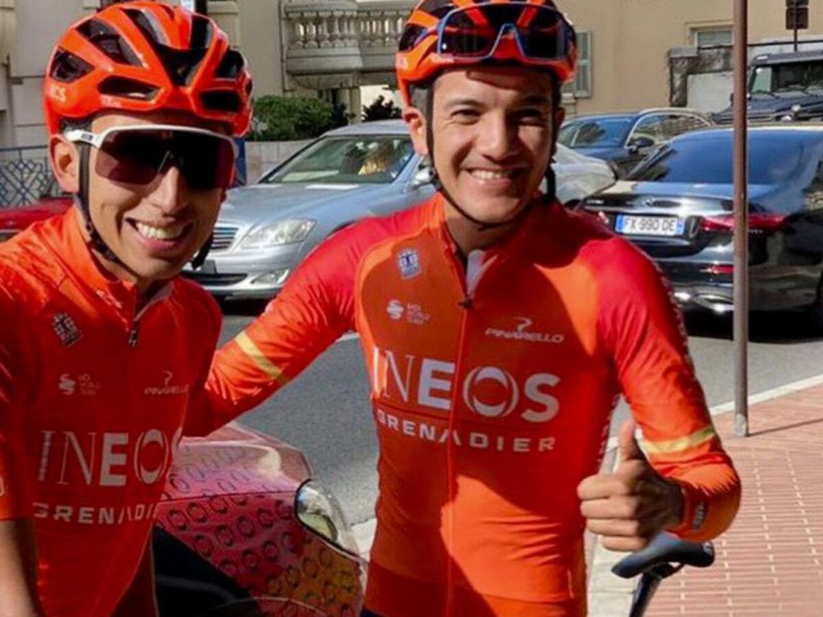 Egan Bernal ya entrena en Mónaco con Richard Carapaz y el Ineos
