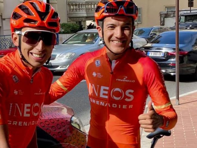 Egan Bernal y Richard Carapaz
