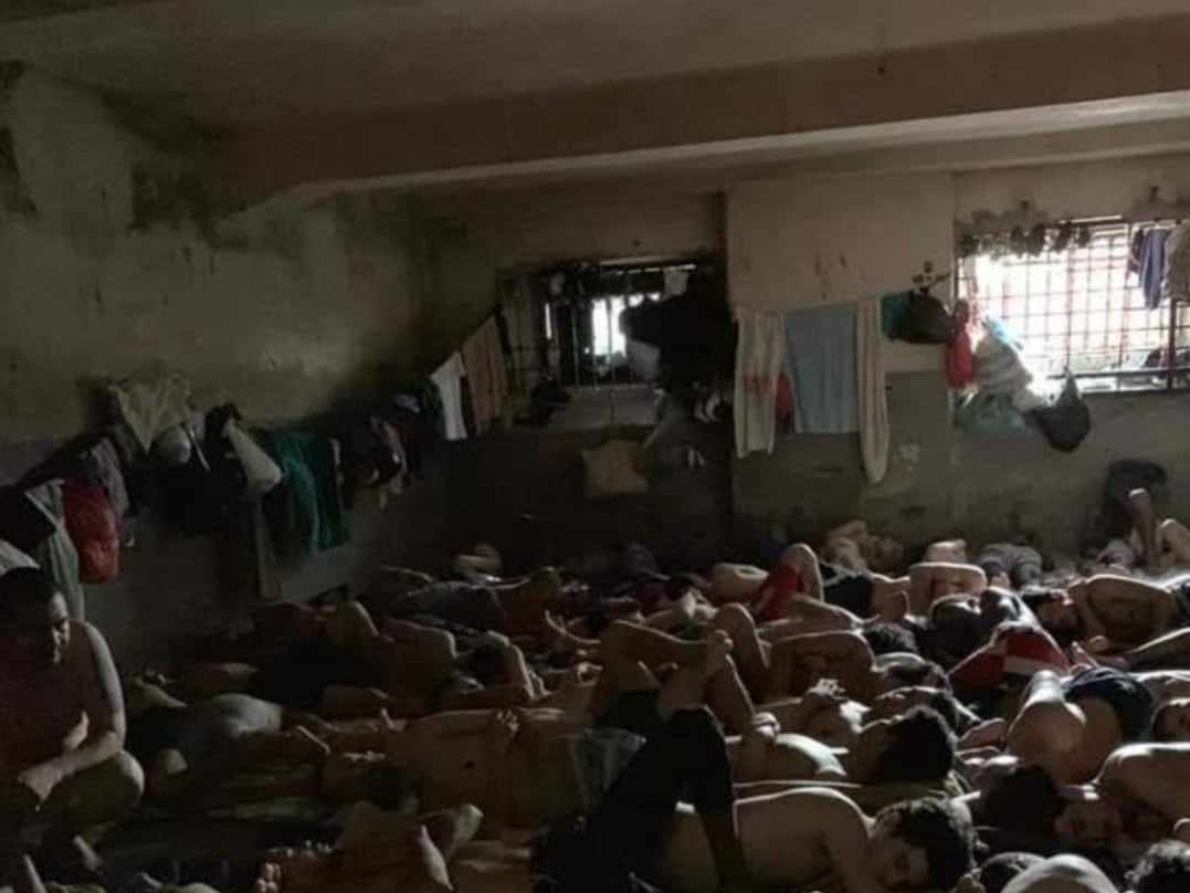 Hacinamiento en la estación de Policía La Candelaria. Foto: Veeduría Penitenciaria