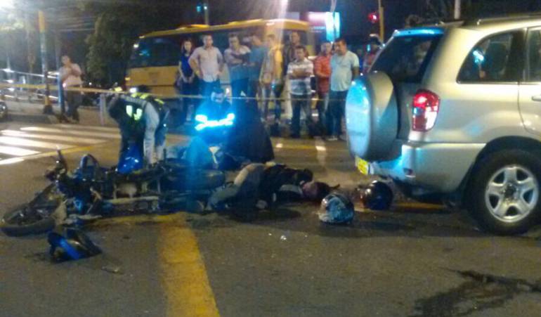 La camioneta era conducida por una mujer.