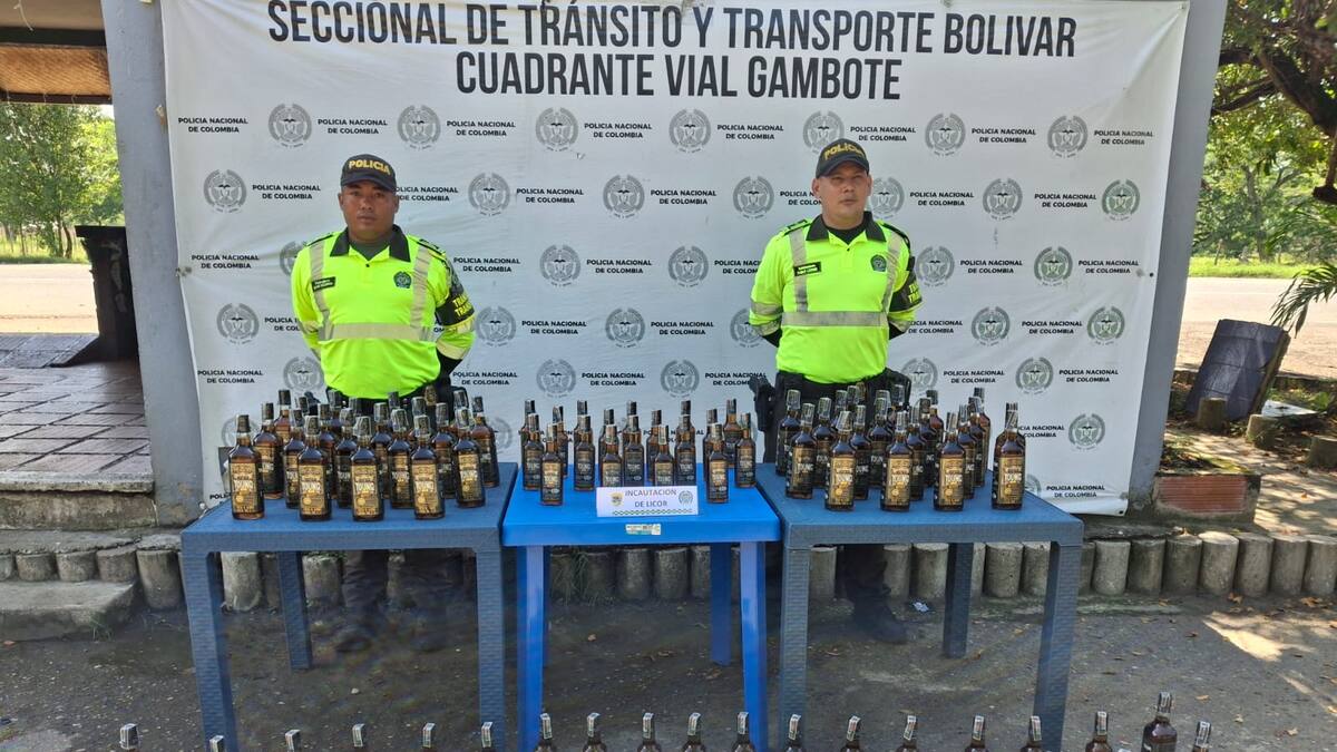 Incautan licor de contrabando que sería vendido en Cartagena durante el Día de las Velitas