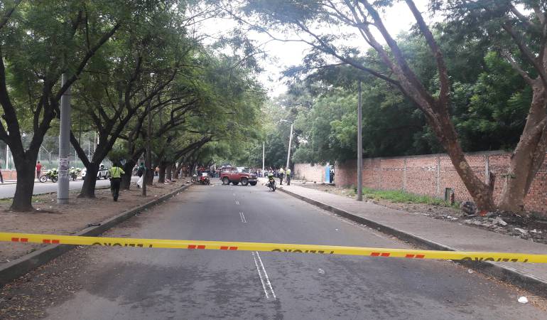 Sitio del accidente.