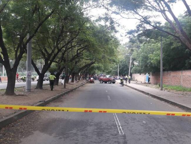 Sitio del accidente.