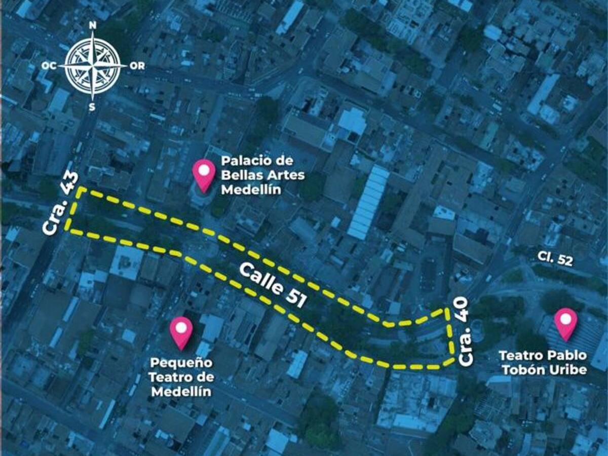 Cierres viales programados para este fin de semana en Medellín