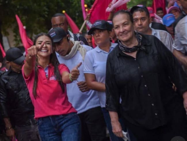 Elvia Milena Sanjuan y Cielo Gnecco | Foto: Campaña Elvia Gobernadora