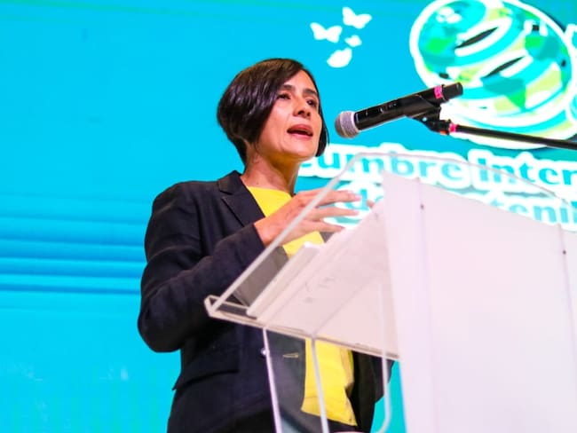 Susana Muhamad, ministra de Ambiente y Desarrollo Sostenible. Foto: Caracol Radio.