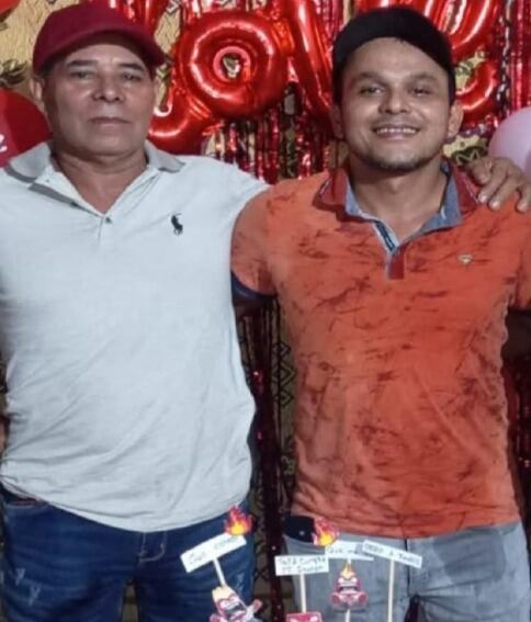 Padre e hijo secuestrados en Tibú. / Foto: Cortesía.