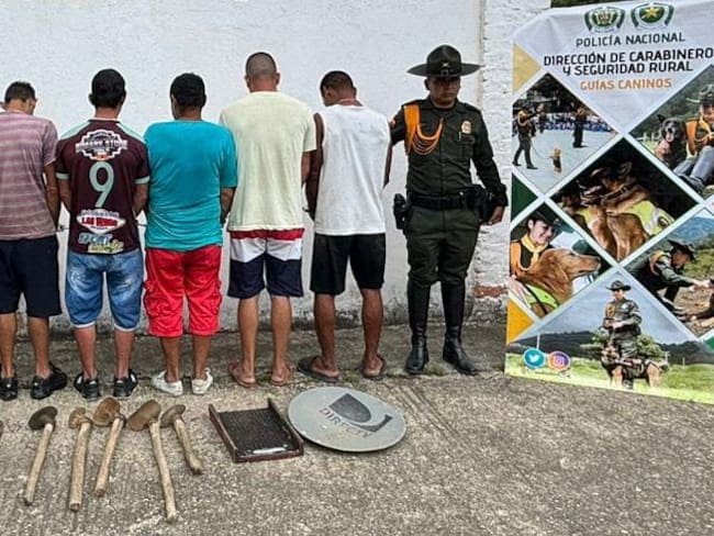 En Bucaramanga capturaron a ocho personas por minería ilegal