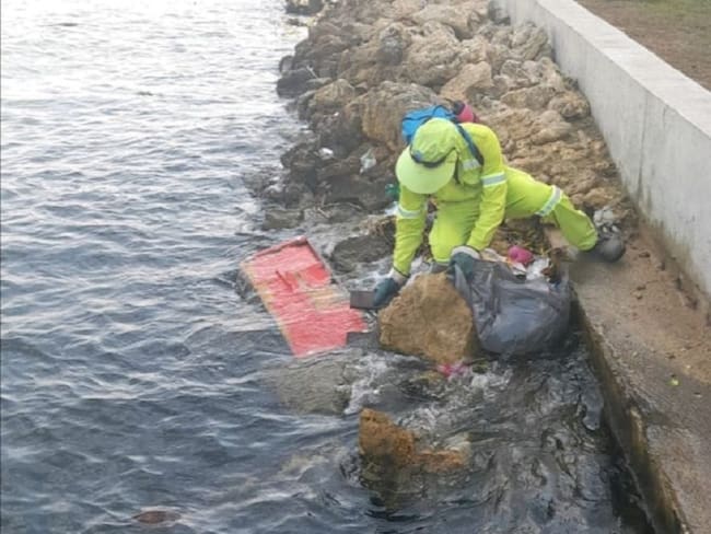 Recolección de basuras en Cartagena