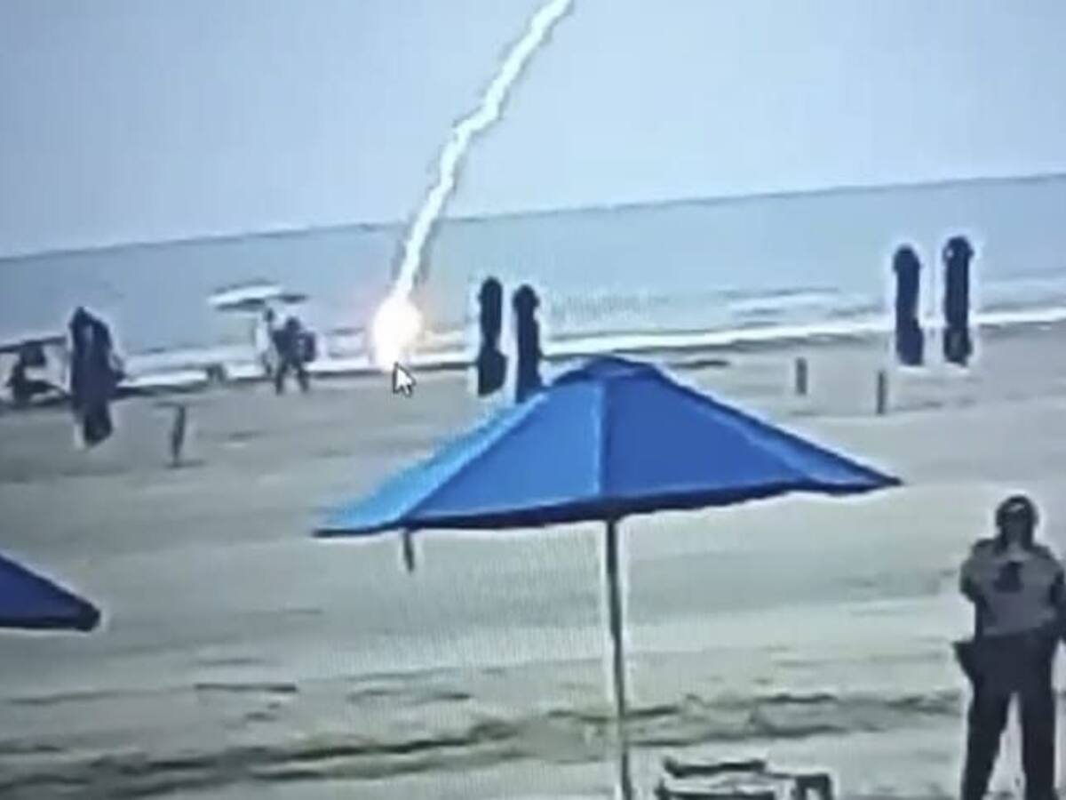 Mujer falleció luego de ser alcanzada por un rayo en playa de Cartagena