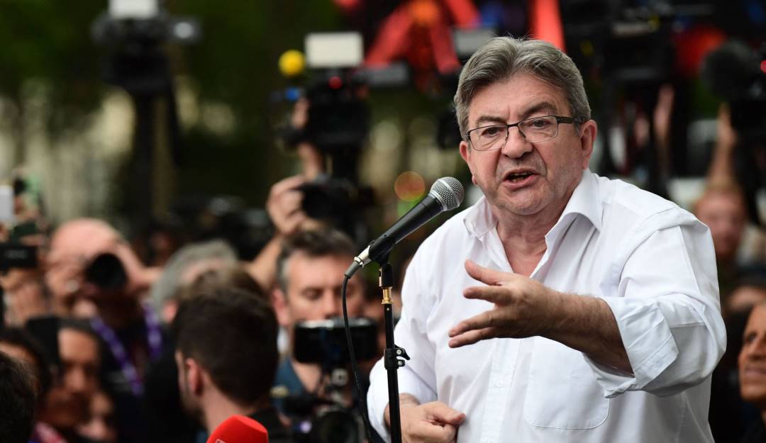 El político de izquierda de Francia, Jean-Luc Mélenchon. Foto: Getty