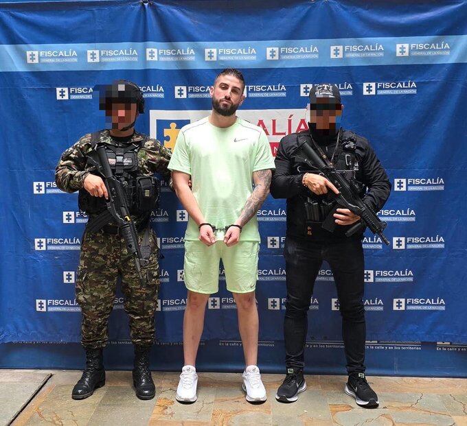 El detenido fue puesto a disposición de las autoridades judiciales competentes mientras avanza el proceso de extradición. Foto: Cortesía.