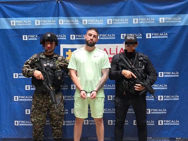 El detenido fue puesto a disposición de las autoridades judiciales competentes mientras avanza el proceso de extradición. Foto: Cortesía.