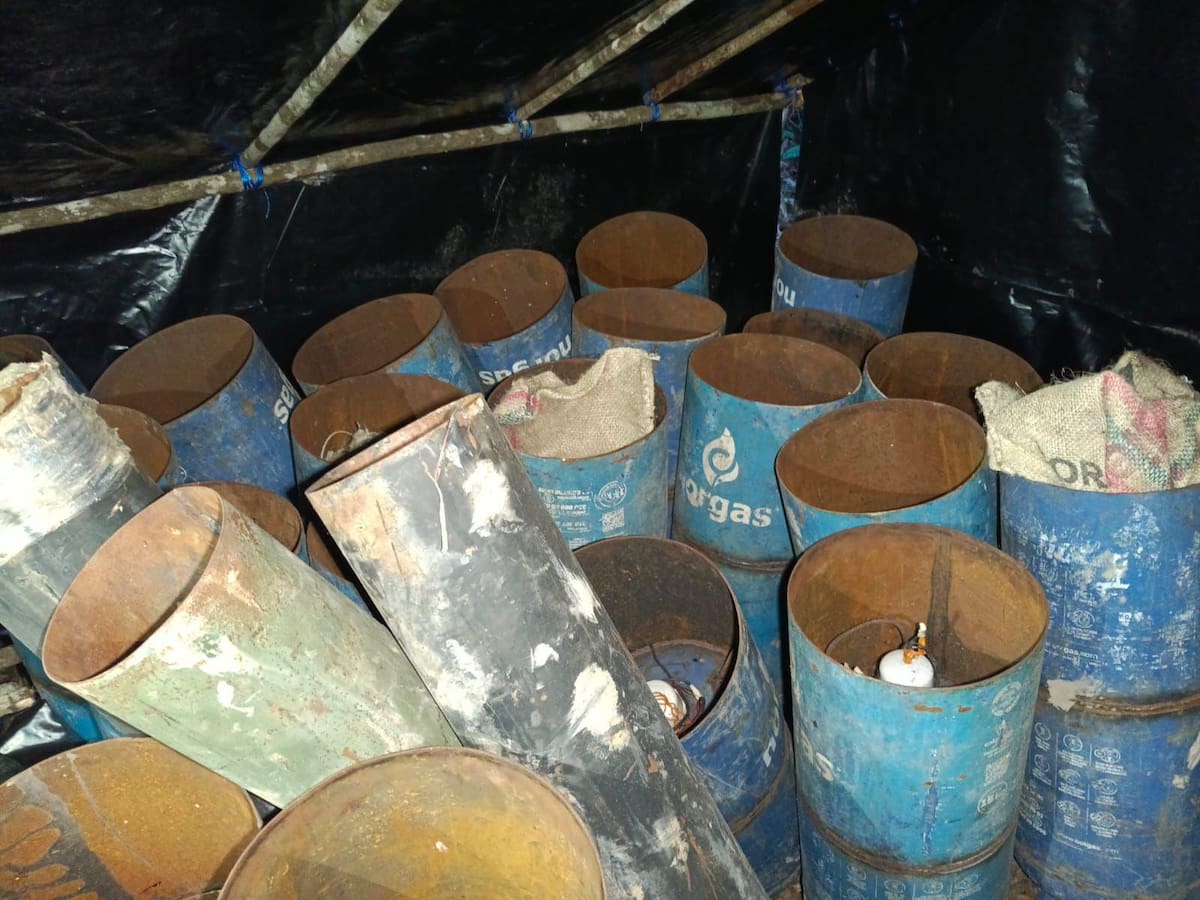 Hallan 44 cilindros modificados y más de 70 artefactos explosivos en Tibú