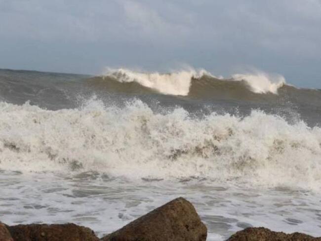 Alerta por fuertes vientos y altura del oleaje en el Caribe colombiano
