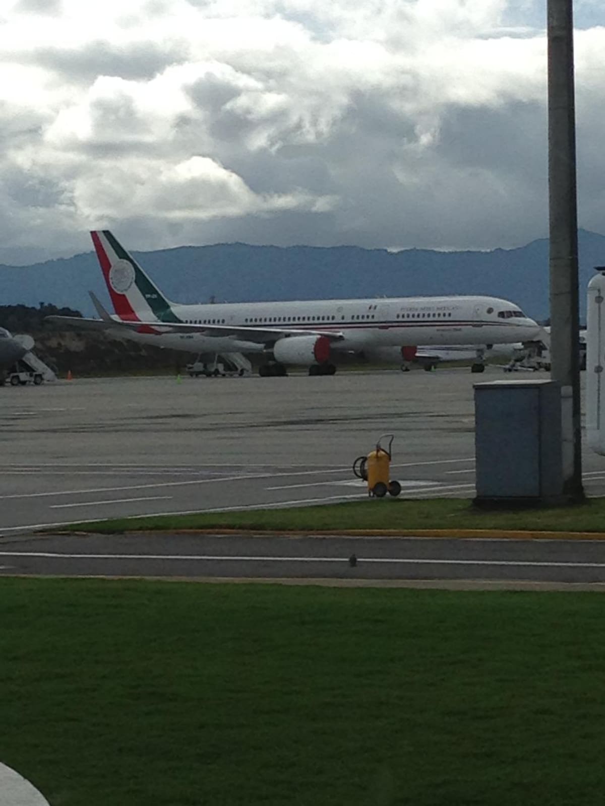 En este boeing 757-225, llamado presidente Juárez, transportó al mandatario mexicano, Enrique Peña Nieto y su comitiva.