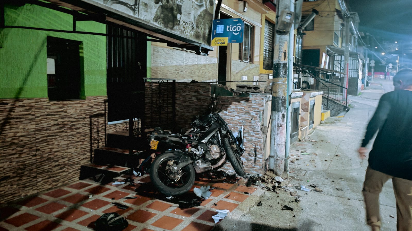 Motociclista falleció en Manizales luego de una presunta persecución de agentes de tránsito. Foto suministrada.