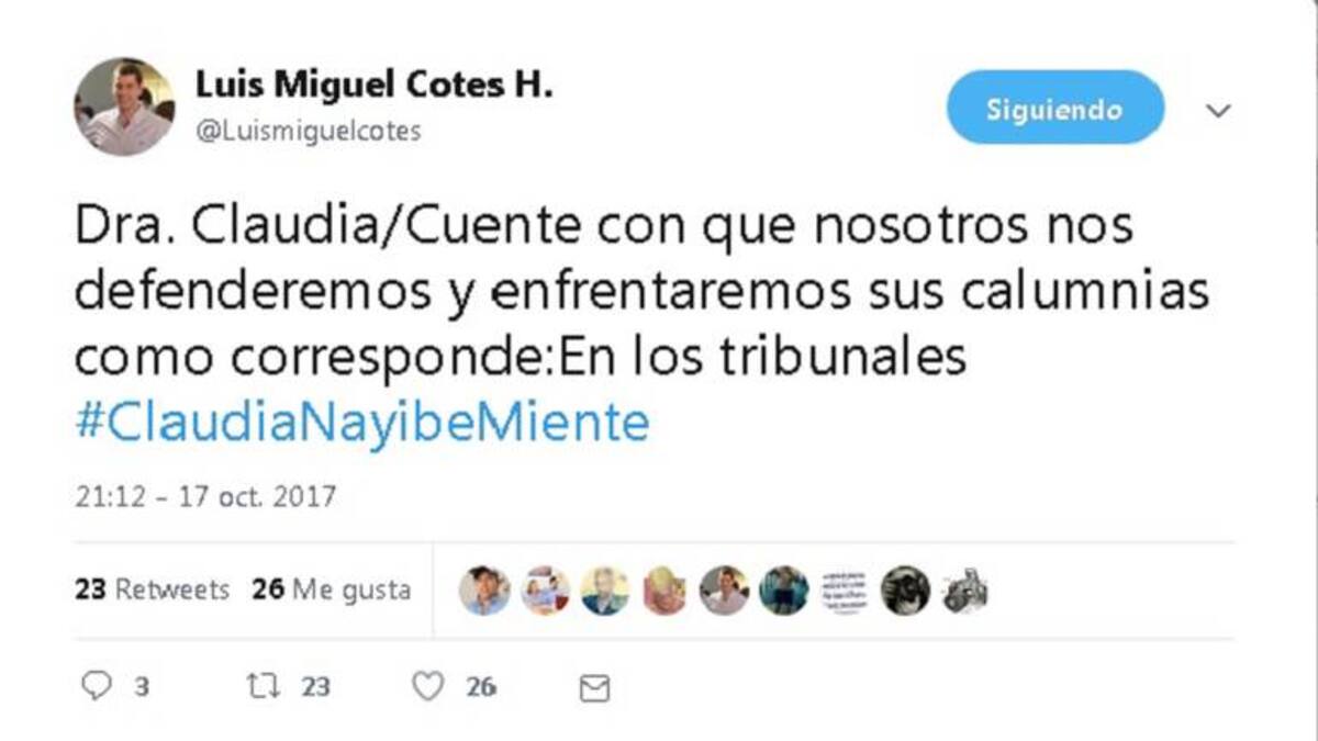 Ex gobernador de Magdalena demandará a Claudia López por calumnia
